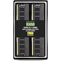 NEMIX RAM 32GB (2X16GB) DDR4 2133MHZ PC4-17000 2Rx8 1.2V 288
