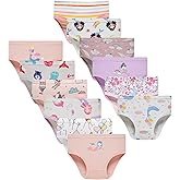 Boboking Girls Soft Underwear Toddler Kids Briefs Cotton Panties 12-pack
