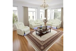 FUOROLA Lunacy Power Recliner Living Room Set with LED for Living Room, Dormitory, Guest House, Playroom, Airbnb,Apartment