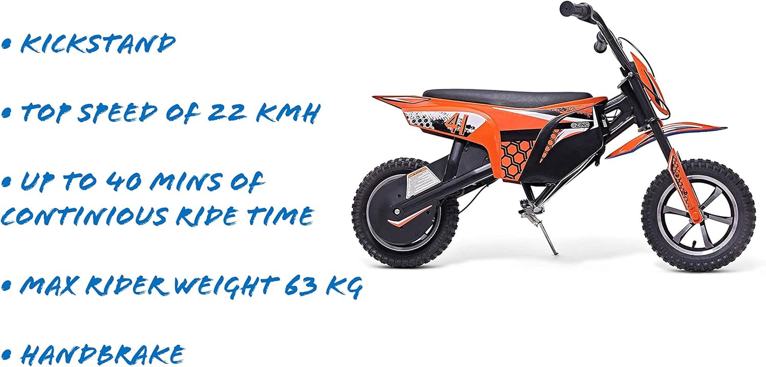 zinc kids children electric 500w 24v battery disk brakes pit bike motorcycle
