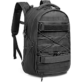 Tactical Backpack for Men Military Army Daypack with Waterproof Rain Cover | 3 Day Pack Military Rucksack MOLLE Daypack Large Padded Laptop Backpack Bug Out Bag for Hiking Camping Travel Work Fitness
