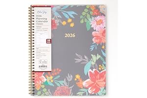 Blue Sky 2026 Weekly and Monthly Planner Calendar, January 2026 - December 2026, 8.5" x 11", Flexible Cover, Laminated Tabs, Durable Twin Wire Binding, Storage Pocket, Sophie