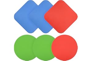 RUGLAMZHIP 6 Pcs Jar Opener Gripper Pads, Rubber Jar Gripper Pads, Multi-function Jar Bottle Can Lid Cap Gripper Opener Pads, for Weak Hands, Seniors with Arthritis, Women, as Kitchen Coasters