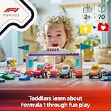 LEGO DUPLO Town F1 Team Race Cars & Drivers 10 Cars Crane Lights Podium 2+ view 2