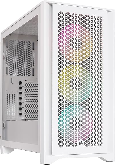 Corsair iCUE 4000D RGB AIRFLOW Mid-Tower Case 3x AF120 RGB ELITE White
