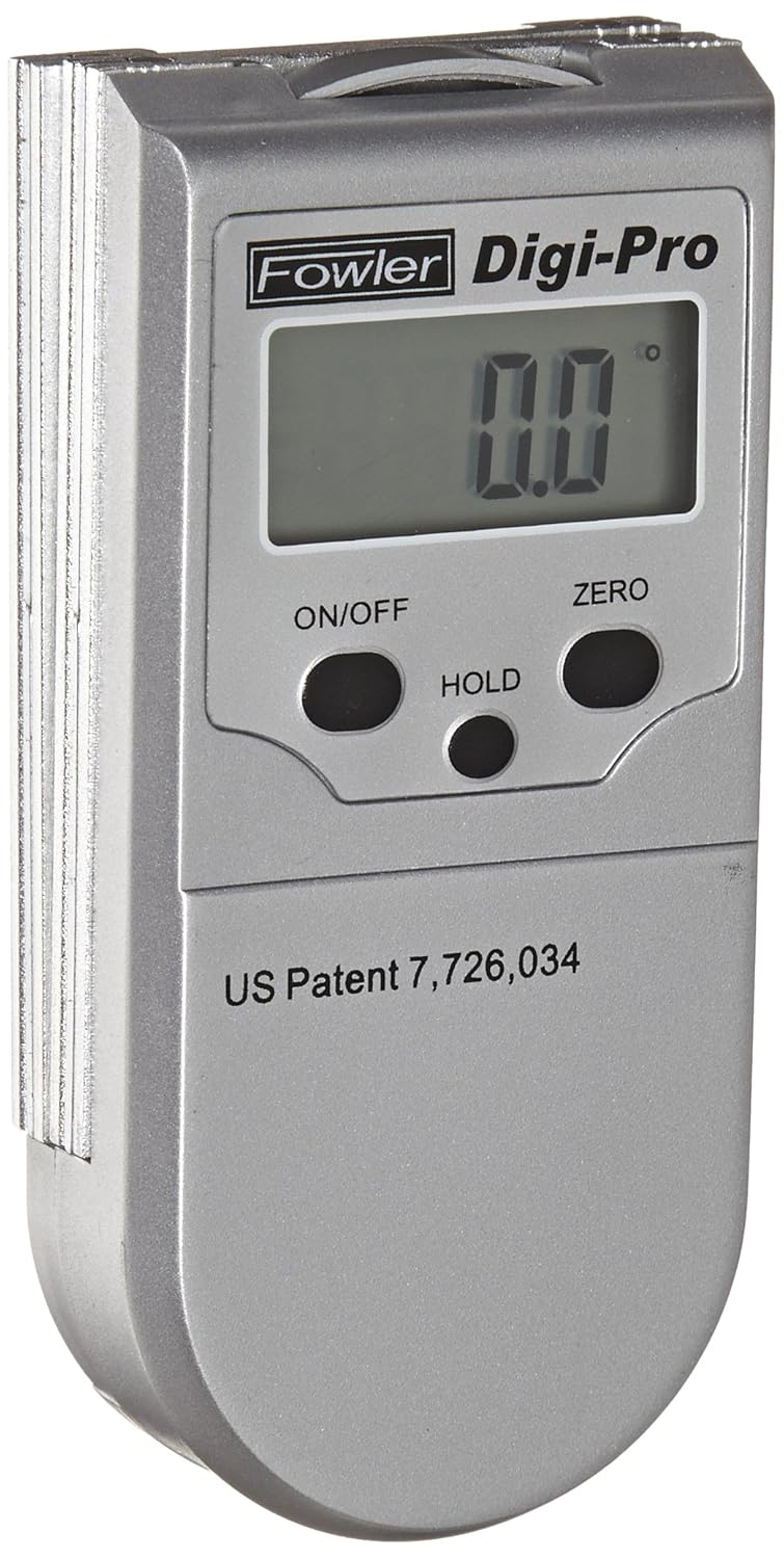 Fowler 544407401 DigitalPro Electronic Protractor, 4" Length