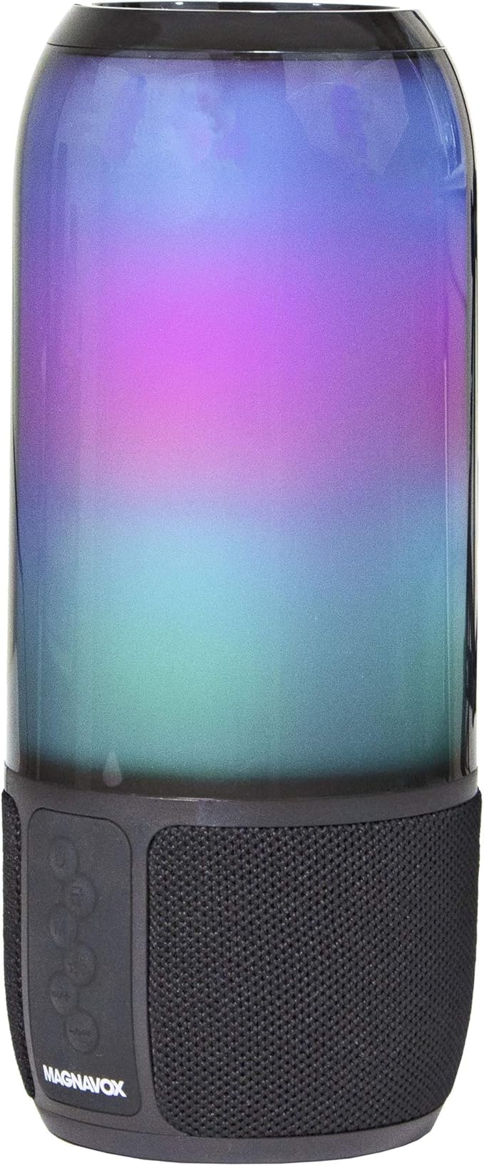 magnavox portable speaker with rgb color changing lights & bluetooth