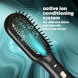 REVAMP Deepform Hair Straightener Brush, Ceramic 2 in 1 Dry & Style view 5