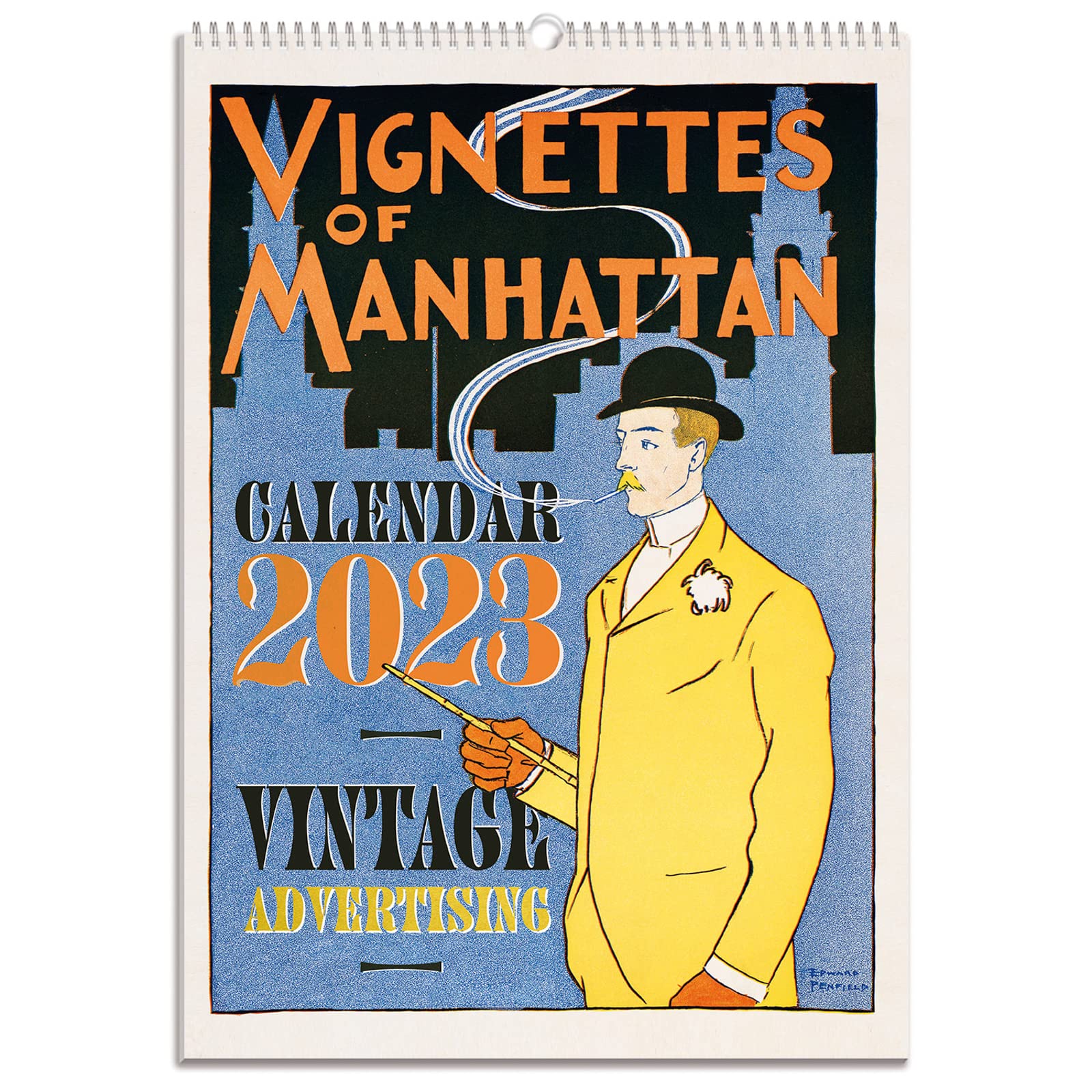 Kokonote Vintage Advertising A3 Wall Calendar 2023 | FSC® | 11.7 x 16.5 inches - 29.7 x 42 cm | 12 Month Planner | A3 Calendar 2023 | Family Planner Calendar 2023