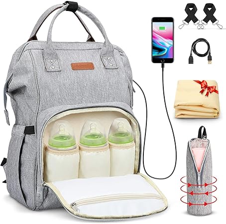 baby changing bag with usb