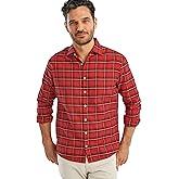 johnnie-O Luton Featherweight Button Up Shirt Malibu Red/L