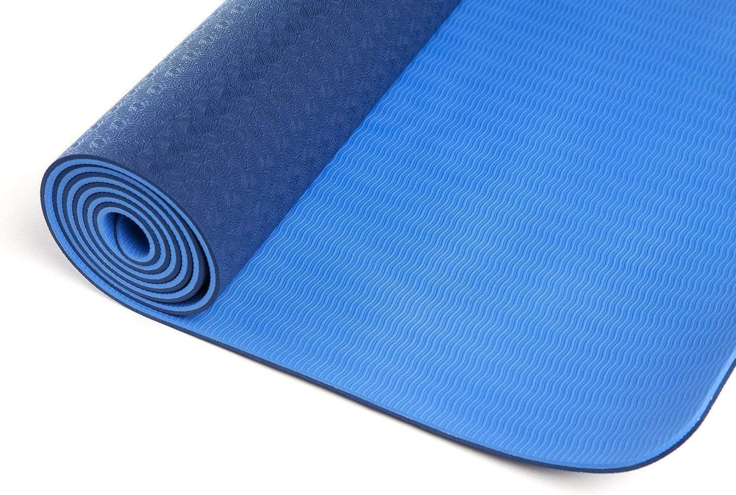 DynActive Yoga Mat 1/4" (7mm) Thick Premium Non Slip Eco-Friendly with Carry Strap- 100% TPE Material The Latest Technology in Yoga- High Density Memory Foam- Non Toxic, Latex Free, PVC Free