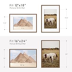 16x24 Frame, Solid Oak Wood 16x24 Poster Frame with