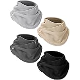 Heentan 4 Pcs Winter Neck Warmer Gaiter Women Fleece Windproof Warm Face Scarf Cover Ski Mask for Cold Weather