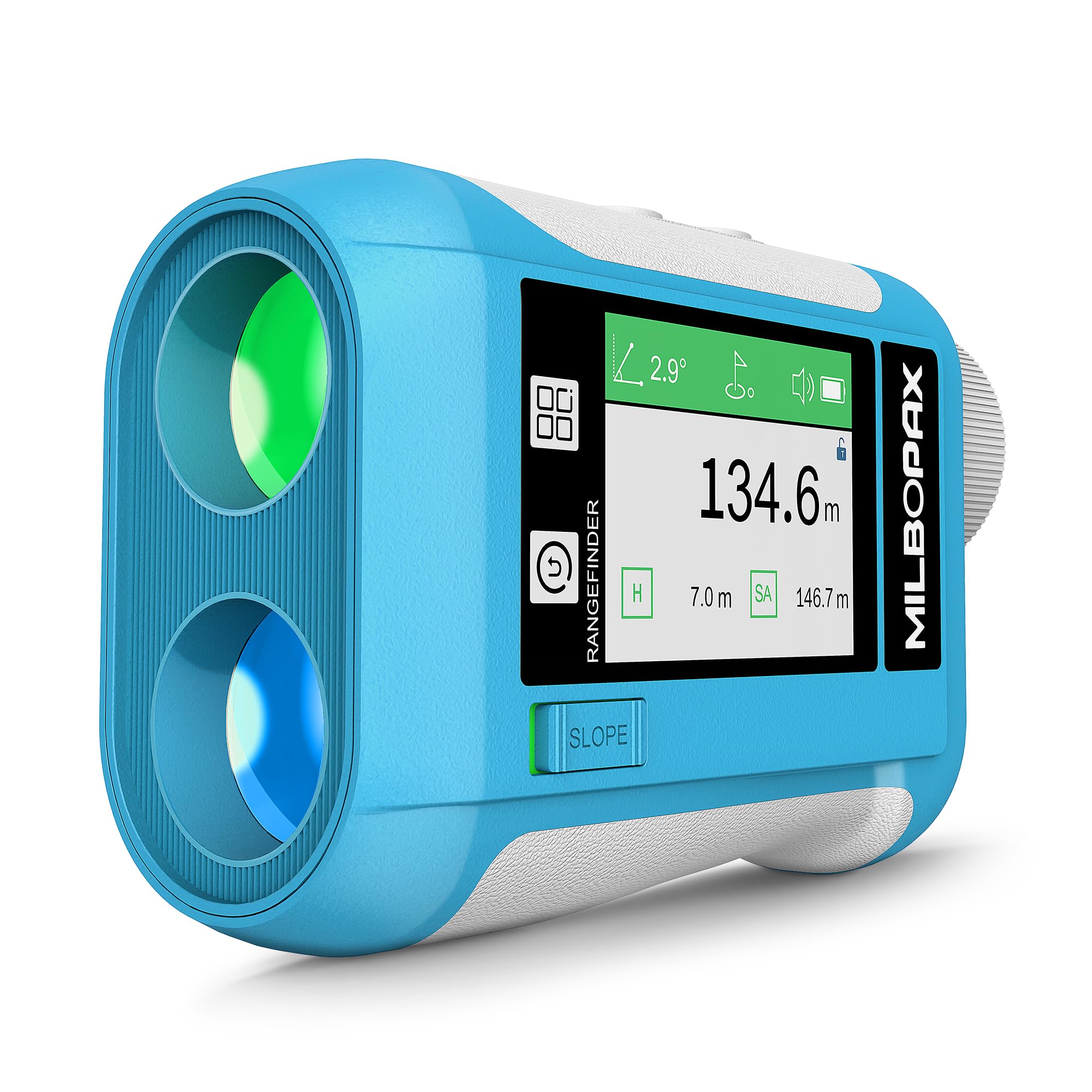 Photo 1 of Golf Rangefinder with 1300yards 6.5X Magnification, LCD Color Touch Screen & Voice Feature Slope Switch Range Finder 