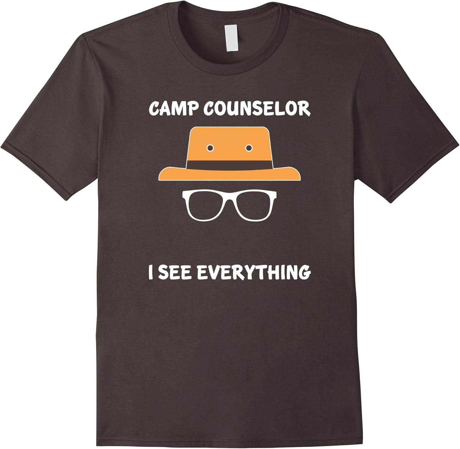 Mens Camp Counselor I See Everything Shirt Hilarious Camping Gift Large