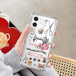 LuGeKe Mom Sewing Machine Print Case for iPhone 11