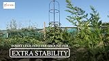 DIVCHI 1.9m Steel Garden Obelisk Climbing Plant Support Black view 7
