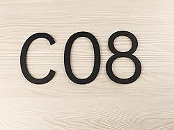 6 Inch Self-adhesive House Numbers, Modern House