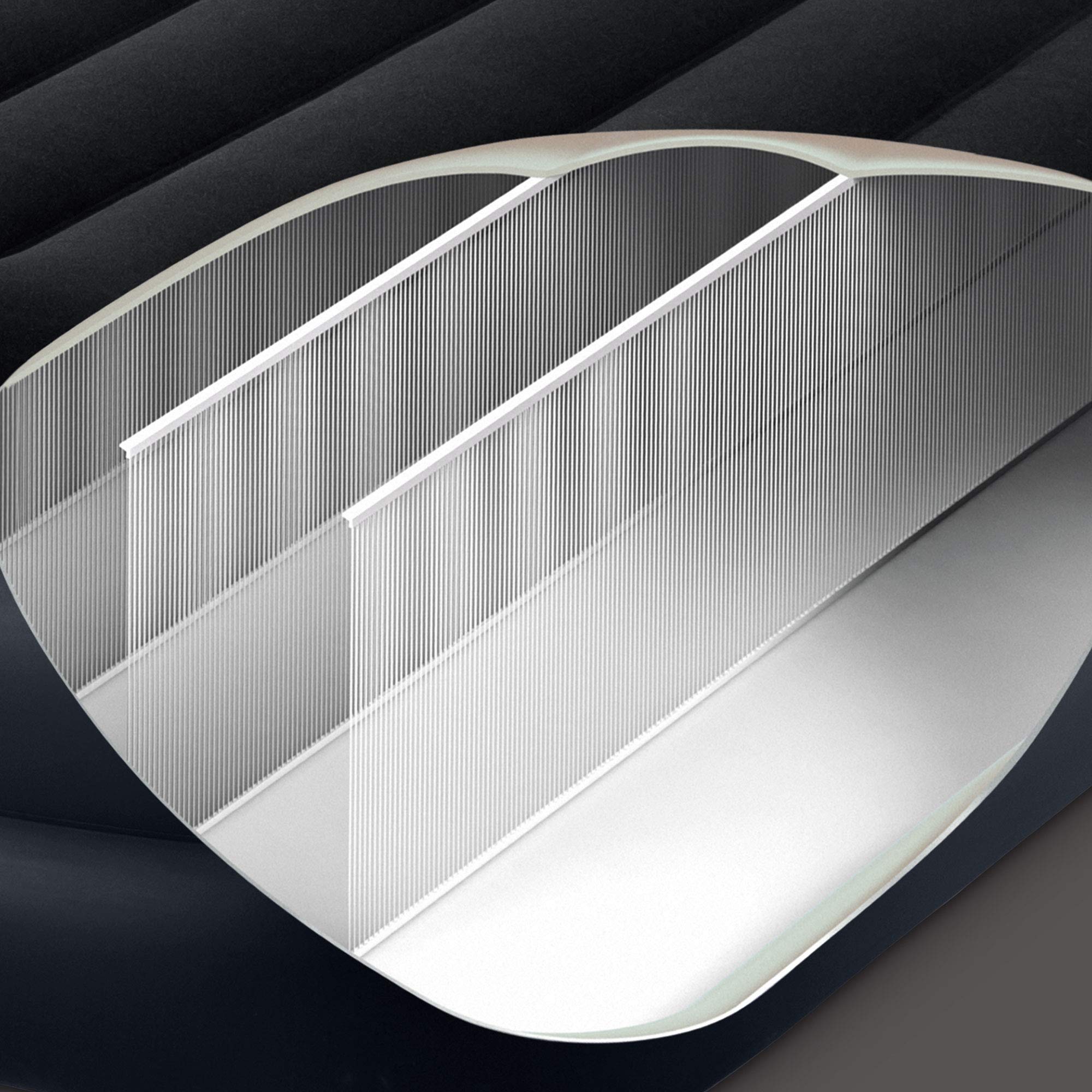 Intex Raised Airbed Mattress with Built-in Pump, Dura-Beam Plus Pillow, Twin - Portable Inflatable Luxury Blow-Up Bed for Adults, Camping, Guests