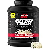 Muscletech Whey Protein Powder - Nitro-Tech Ultimate Muscle Building Formula with Whey Protein Isolate & Peptides - 30g of Pr