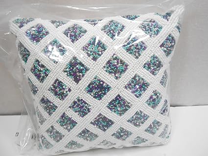 Tahari Home Beaded Decorative Throw Pillow Amazon Ca Home Kitchen