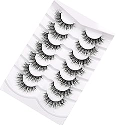 Pooplunch False Eyelashes Cat Eye Fluffy Lashes 8D