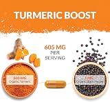 Nu U Nutrition Organic Turmeric Curcumin 600mg with Black Pepper 365 Veg Caps view 2