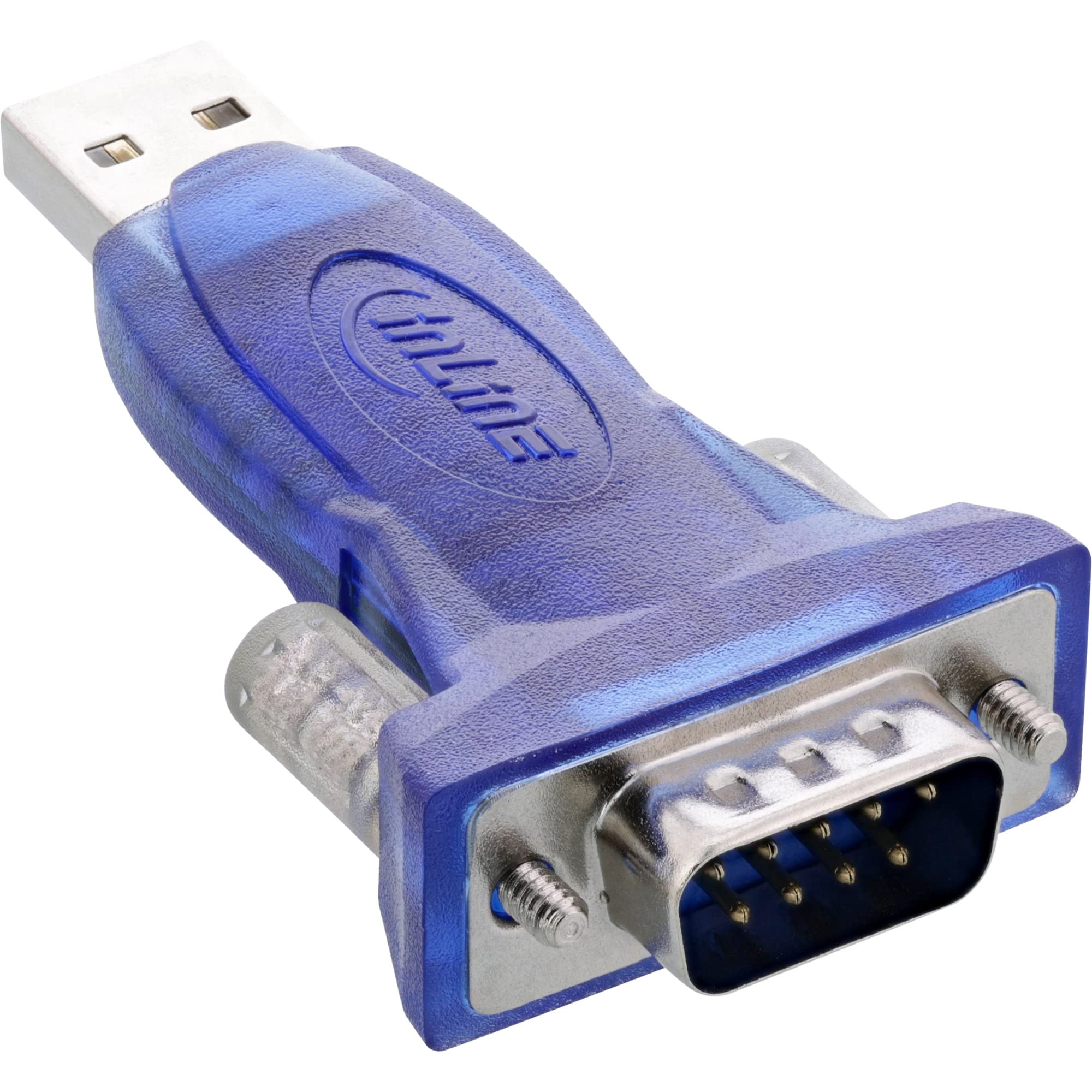 InLine 33304A Serial Adaptor Male A and Male Sub D with USB Extension 9 Pin 0.2m, USB