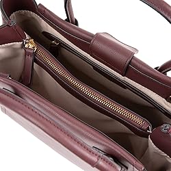 Nine West Camden Satchel, Brown Logo/Merlot