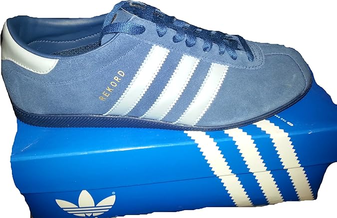Adidas Rekord Blue Suede Trainers uk size 7: Amazon.co.uk: Shoes & Bags