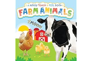Little Hippo Books Farm Animals - A Noisy Touch and Feel Sensory Book Featuring Farm Sounds (Little Listener’s Library: Baby & Toddler Premium Sound Books)