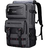 WITZMAN Carry On Travel Backpack for Men Duffle Bags Fit 17 Inch Laptop Airline Approved Laptop Backpack(B685 Silvery Grey)