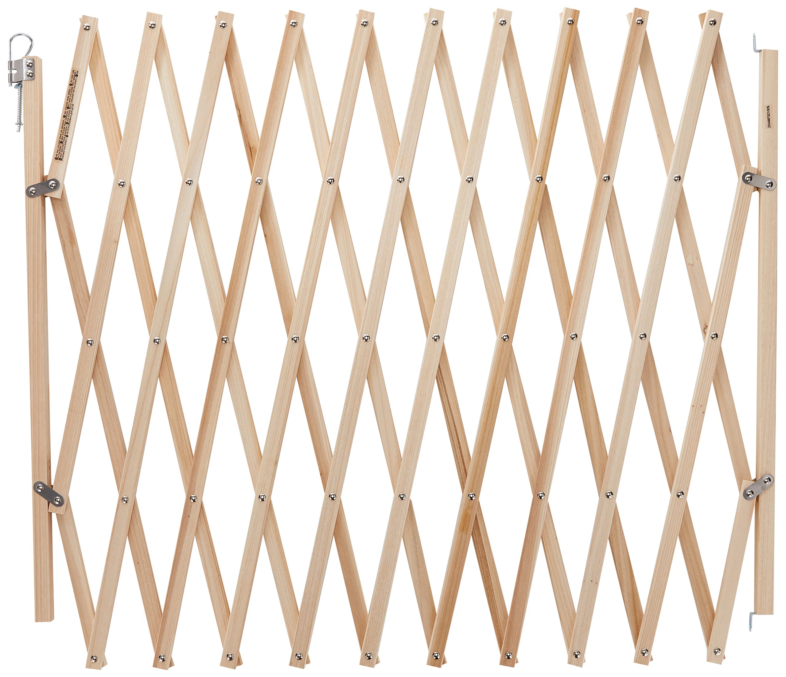 Vadigran Accordion Wooden Dog Barrier 60-230 cm Brown