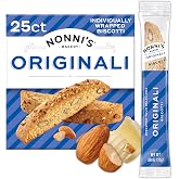 Nonni's Originali Almond Biscotti, Italian-Style Gourmet Cookies, 25ct