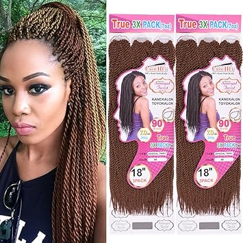 Julyqueen 2pack 30 2pack 18 Senegalese Twist Crochet Hair 3pcs