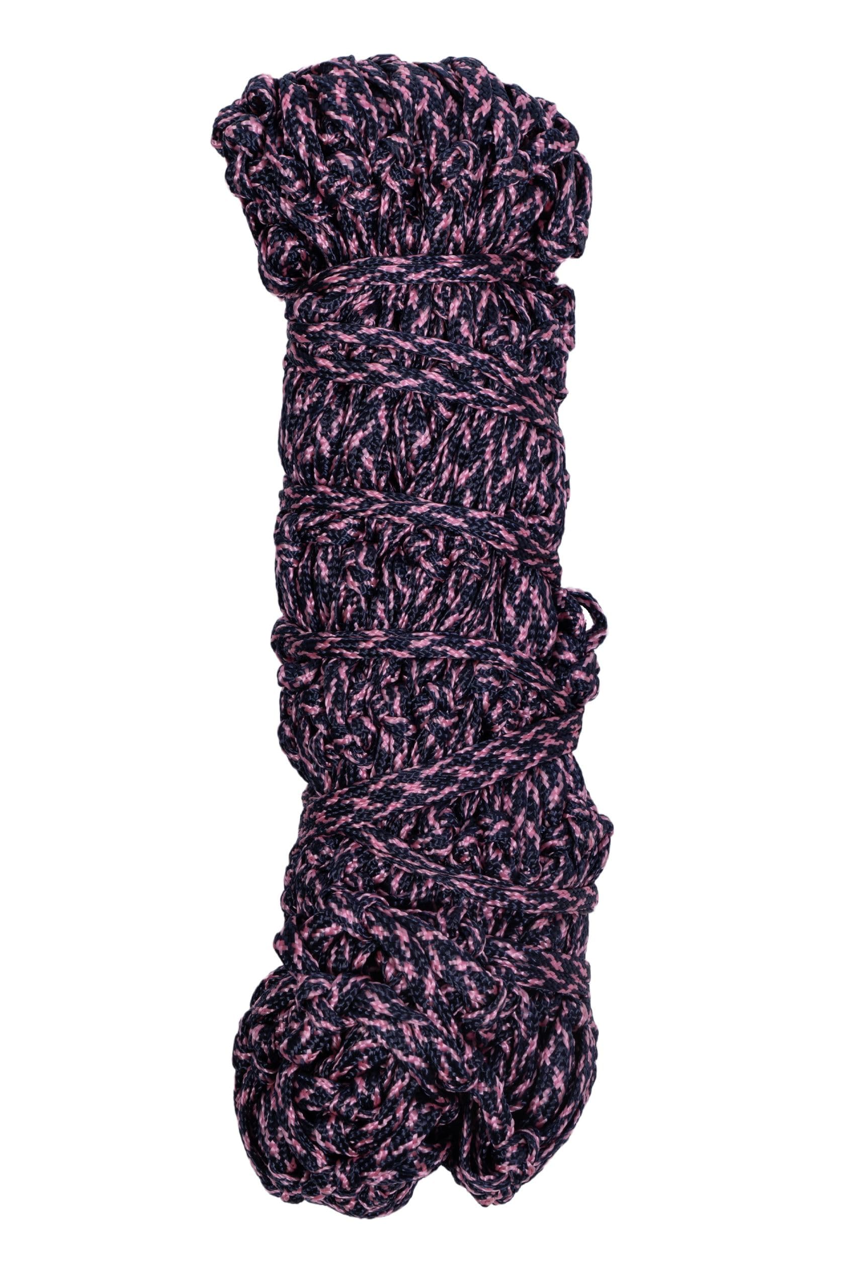 HKM Melange Hay Net Dark Blue/Pink One Size