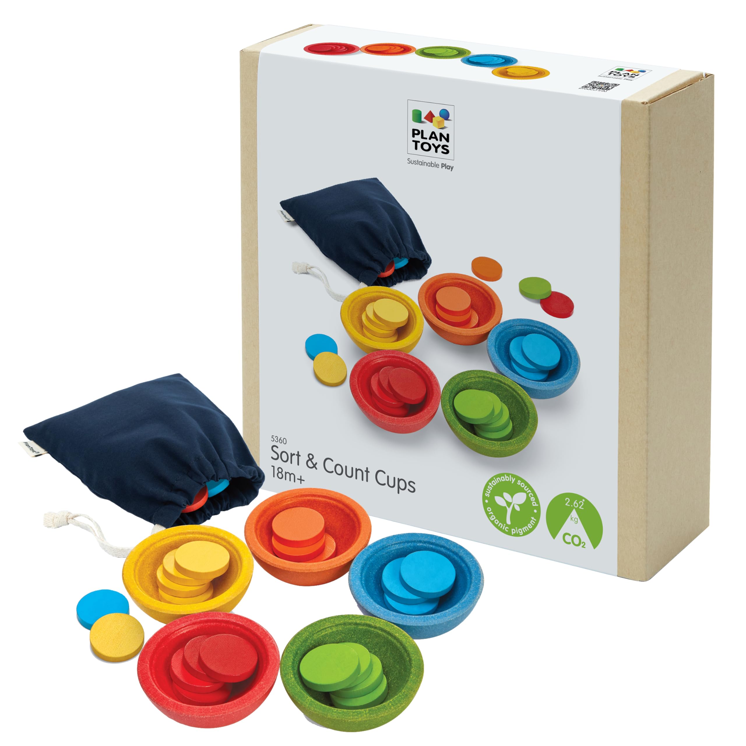 PLAN TOYS 5360 Counting Cups