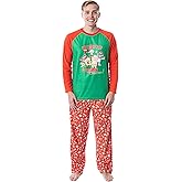 Nickelodeon Mens' SpongeBob SquarePants Krabby Christmas Pajama Set