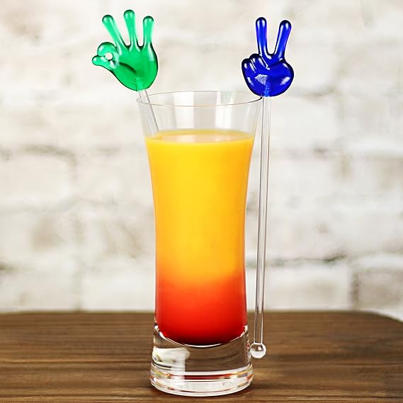 bardrinkstuff Super Hand Cocktail Stirrers Set of 24 Novelty