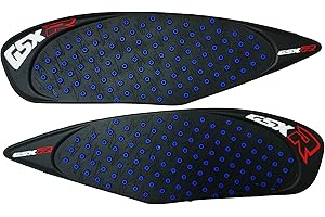 ADEADE Blue Gas Fuel Tank Pad Traction Side Fuel Knee Grip Decal Compatible with Suzuki GSXR 600 750 2008 2009 2010 Gixxer