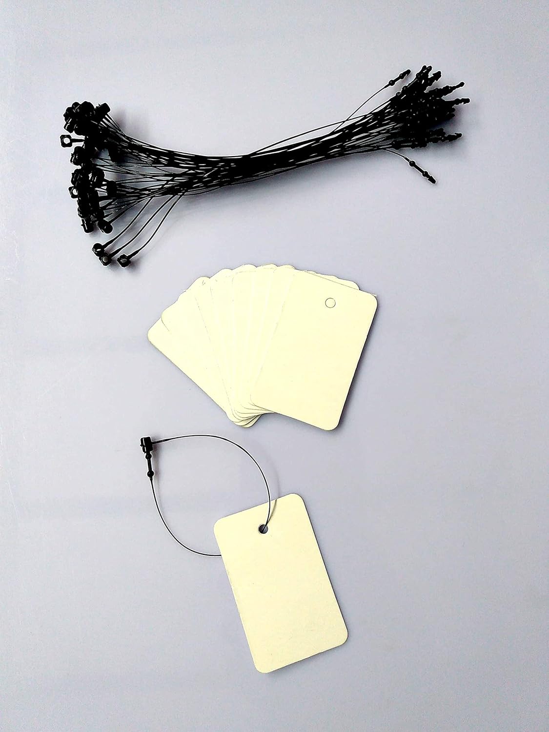 Tags By Sadar Shop Paper Price Tag Labels And Black 5" Loop Pins Combo