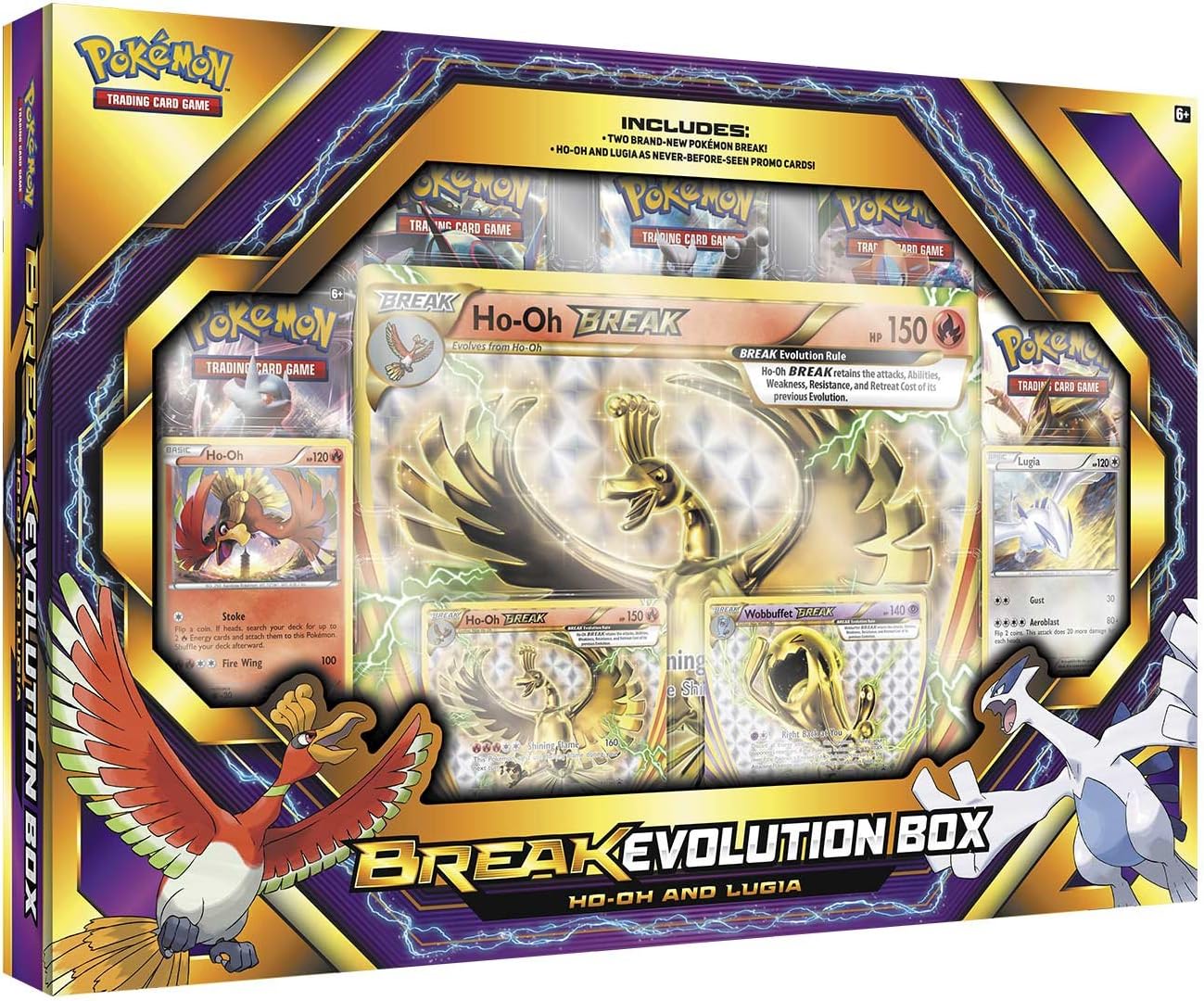 Amazon Com Pokemon Tcg Break Evolution Box 2 Featuring Ho Oh And Lugia Toys Games