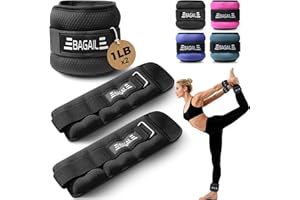 BAGAIL Ankle and Wrist Weights for Women & Men, 1 Pair 1/2/4/6/8/10 LBS Leg Weight with Sleek Design & Secure Fit, Arm Weighted Set for Walking, Running, Home Fitness & Physical Therapy