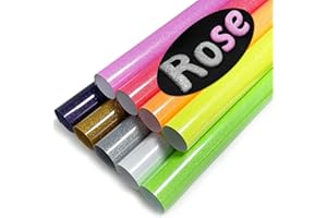 MEVOREW Glitter Puff Heat Transfer - 9 pcs 12"x 10" 3D Puff HTV Vinyl Glitter Puffy HTV Iron on Vinyl for Fabrics Glitter Puff Heat Transfer Vinyl Compatible with Cricut or Cameo