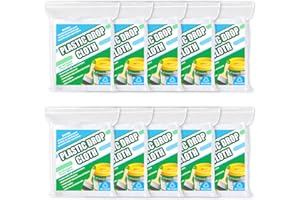 CEDOLIO 10 Pieces Plastic Drop Sheets for Painting, Plastic sheeting Waterproof Dust-Proof Clear Cloth for Furniture Cover, 9x12 Feet Tarps