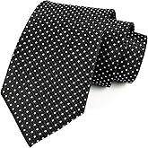 Elfeves Men Modern Tartan Formal Ties Checks Plaid Gingham Pattern Woven Necktie