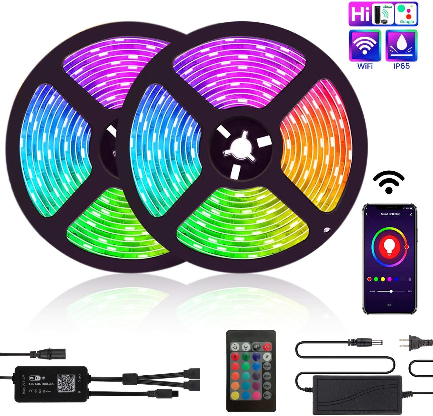 Best Google Home Smart Wifi Rgb Led Strip