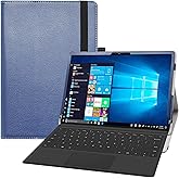 Bige for Latitude 7320 Detachable Case,PU Leather Folio 2-Folding Stand Cover for Dell Latitude 7000 7320 Detachable 13" 2-in-1 (2021) Tablet (Not fit Other Dell Laptop),Dark Blue