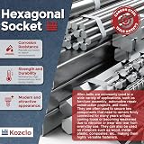 Kozelo M8-1.25 x 65mm Socket Head Cap Screws 10pc Alloy Steel Black Oxide 12.9 view 4